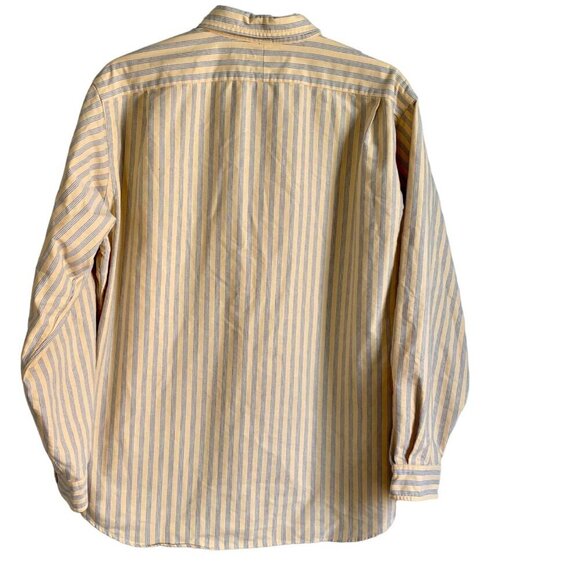 Daniel Cremieux Classics Yellow Blue Long Sleeve Button Down Shirt Mens Large - Picture 4 of 7